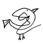 Squiggle Birds, random drawing